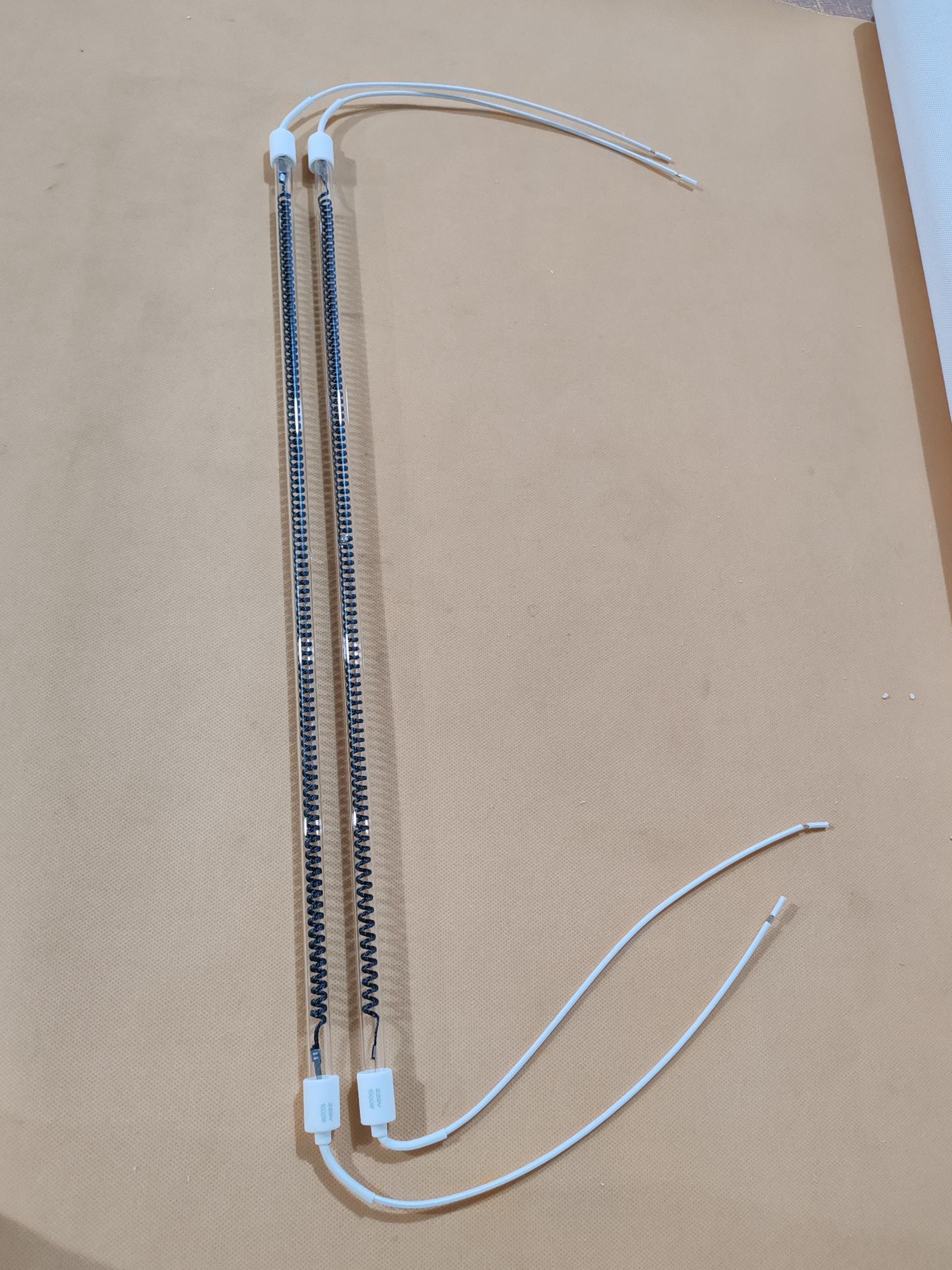 double tube ir carbon fiber heat lamp 4100w for pet blowing