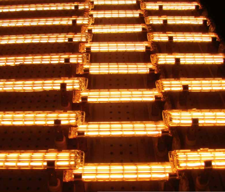 Twin tube gold lamp 3000W