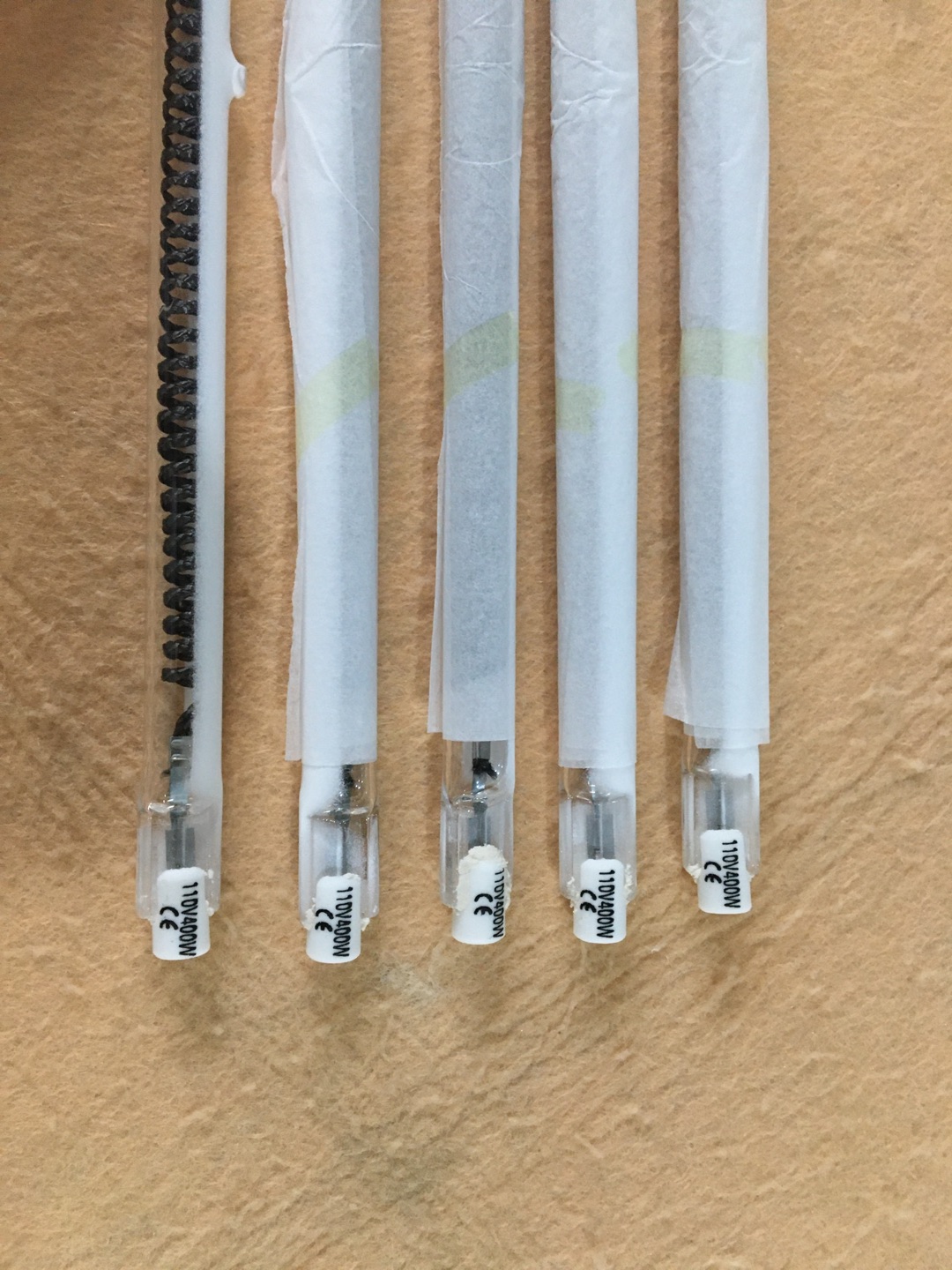 s shape carbon heat lamp